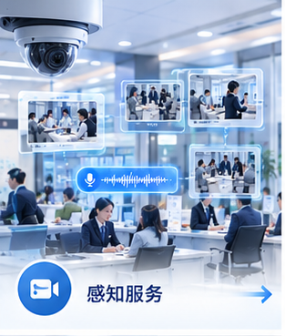 感知服务:汇聚符合接入条件的现有视频与音频数据。